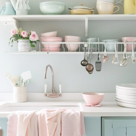 kitchen design trends - pastel colors neutral colors